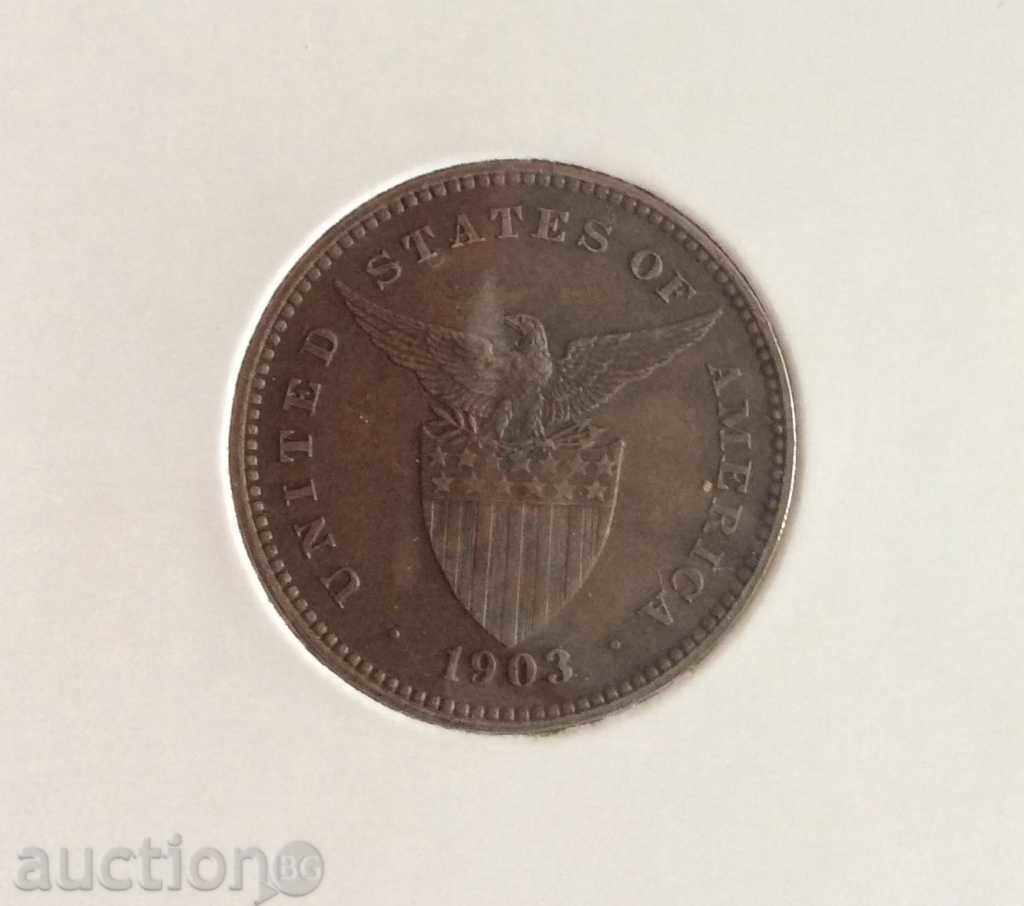 USA (Philippines) 1 cent 1903