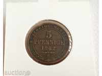 Γερμανία 5 pfennig 1862g.V