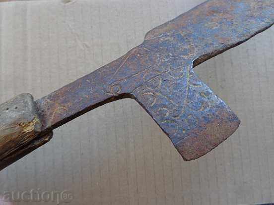 Old instrument picker with engraved wrought iron blade - 7 Old instrument picker with engraved wrought iron blade - 7
