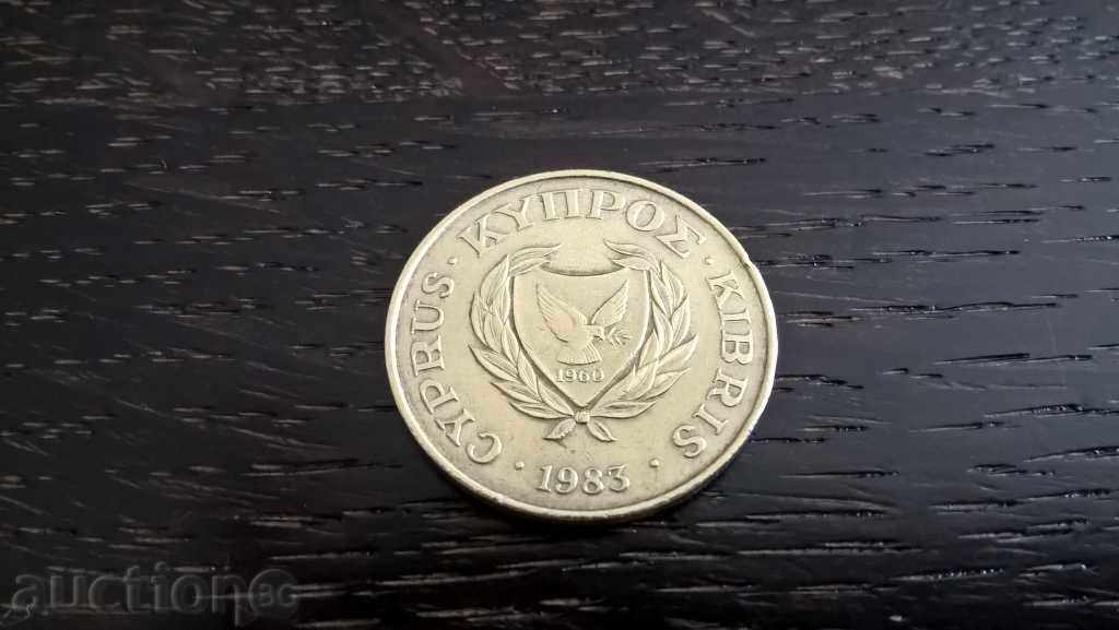 Coin - Cyprus - 5 cents | 1983 with price 0.90 BGN | € 0.46
