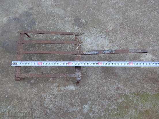 Auction Old metal grill, wrought iron Auction Old metal grill, wrought iron