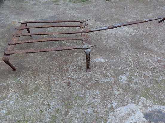 Old metal grill, wrought iron - 5 Old metal grill, wrought iron - 5