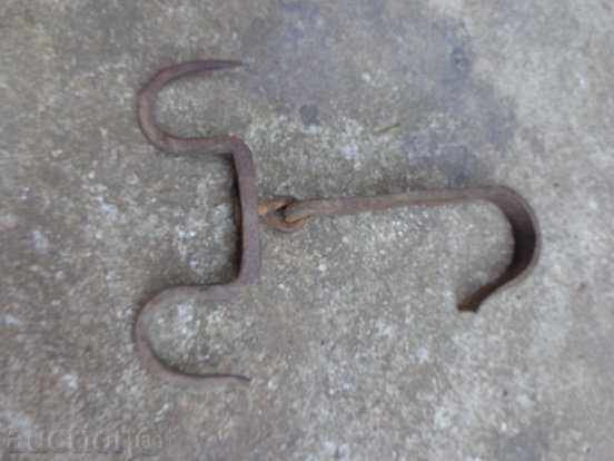 Old hook, wrought iron crown with price 39.00 BGN | € 19.94