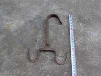 Old hook, wrought iron crown