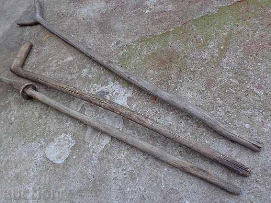 Auction  Wooden lath - larch, spindle, cane, wood