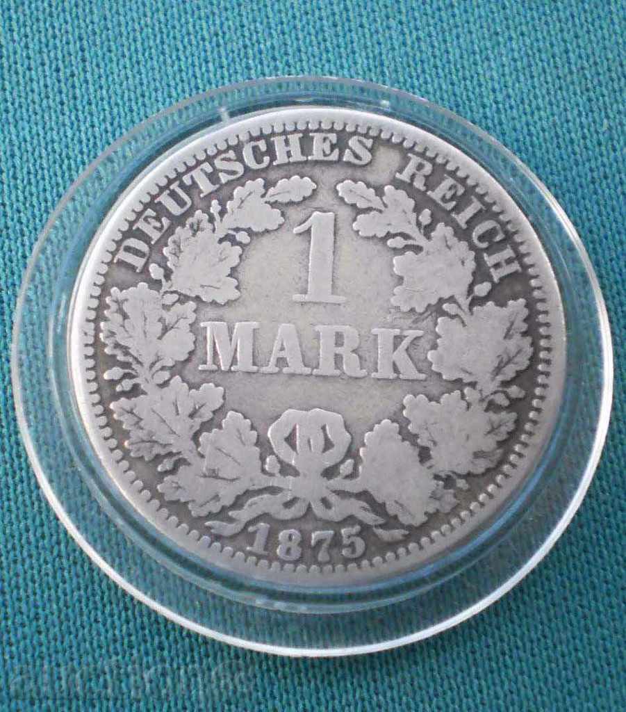 Germany Reich 1 Mark 1875 A