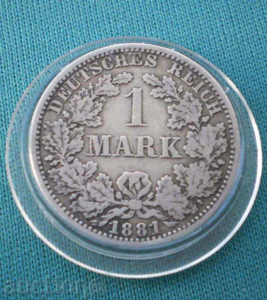 Germany Reich 1 Mark 1881 A