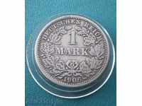Germany Reich 1 Mark 1906 D