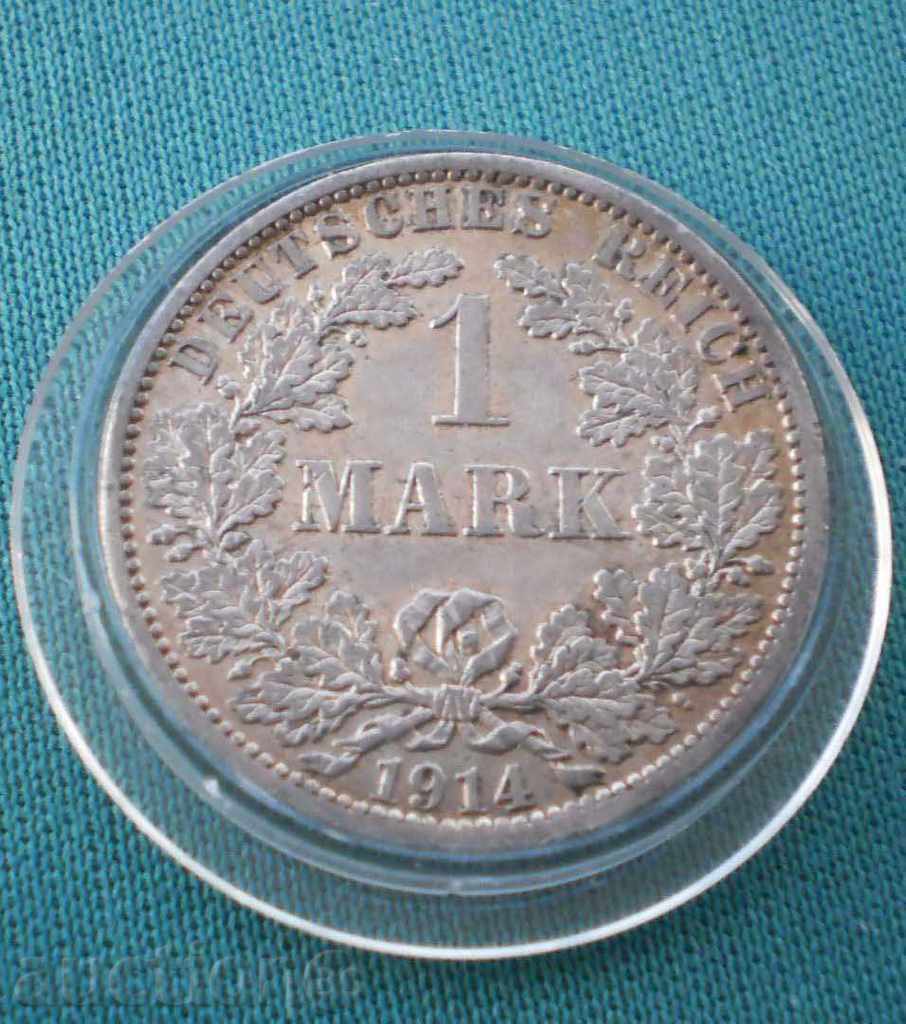 Germany Reich 1 Mark 1914 A