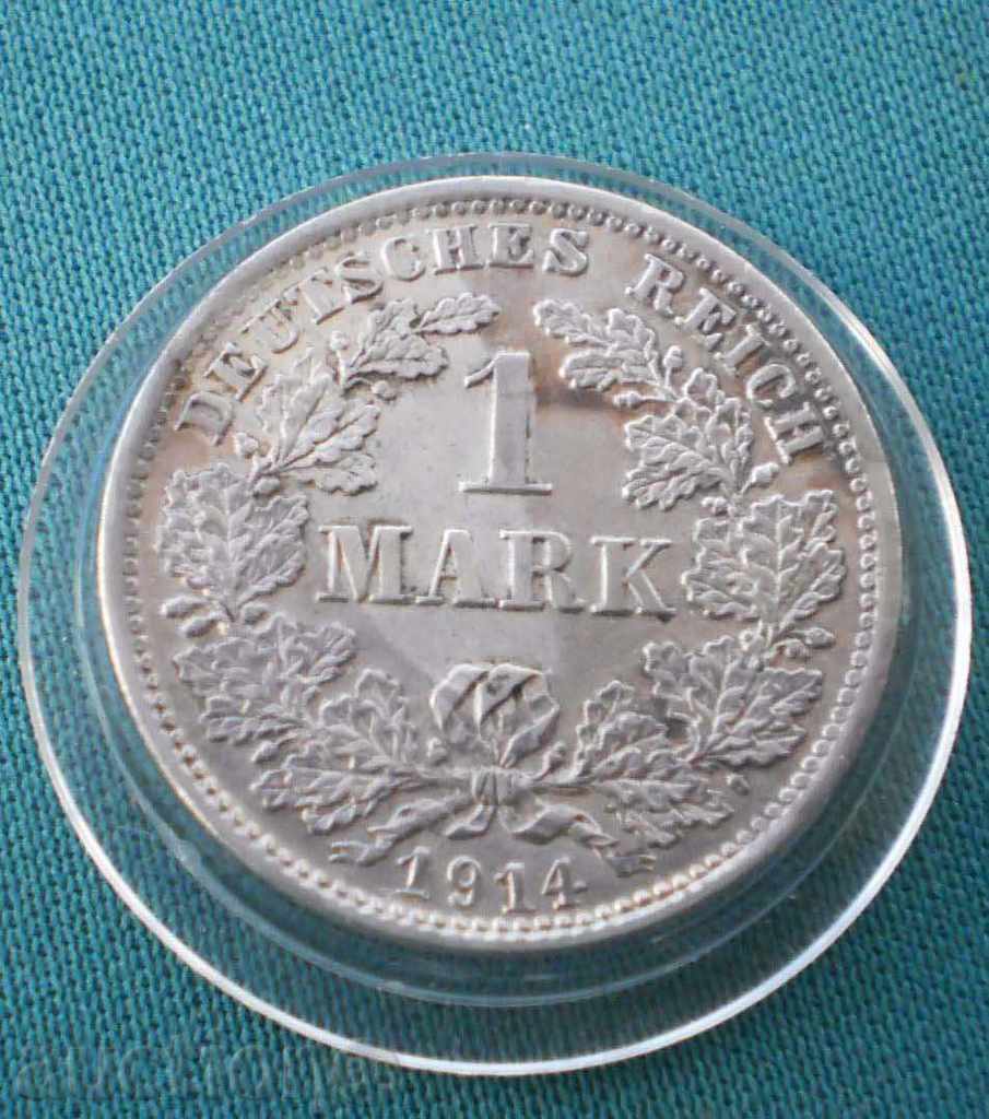 Germany Reich 1 Mark 1914 D