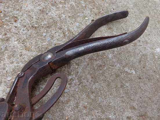 Old chappy-type pliers, a tool, serrated - 6 Old chappy-type pliers, a tool, serrated - 6