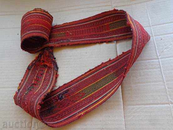 Old hand-woven belt early twentieth century, costume Old hand-woven belt early twentieth century, costume