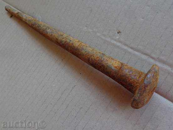 Old forged wagon for donkey wrought iron wedge big nail - 6 Old forged wagon for donkey wrought iron wedge big nail - 6
