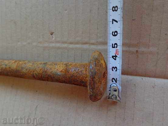 Old forged wagon for donkey wrought iron wedge big nail - 7 Old forged wagon for donkey wrought iron wedge big nail - 7