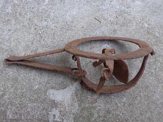 Old forged trap, wrought iron - 7 Old forged trap, wrought iron - 7