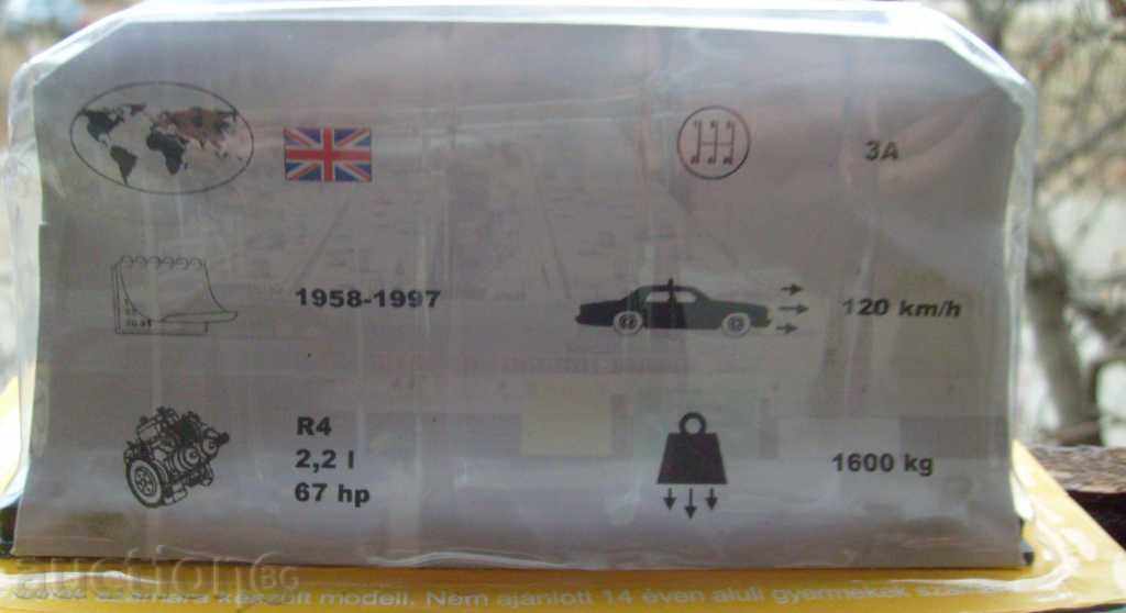 Taxi London 1958 Austin FX 4 cart for collection M 1: 37 - 5 Taxi London 1958 Austin FX 4 cart for collection M 1: 37 - 5