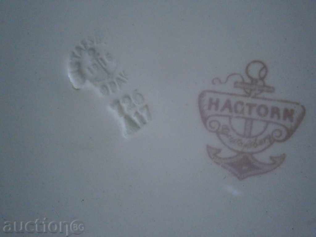 Delivery of two antique porcelain wall plates 1916