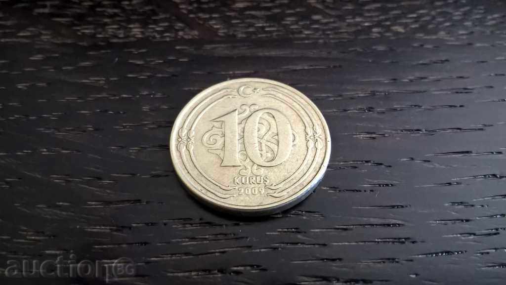 Monede - Turcia - 10 kurusha | 2009.