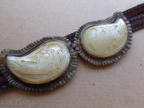 Renaissance silver pafta with belt and mother-of-pearl, silver, pafta with price 769.00 BGN | € 393.18