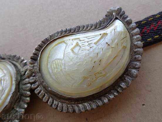Delivery of Renaissance silver pafta with belt and mother-of-pearl, silver, pafta