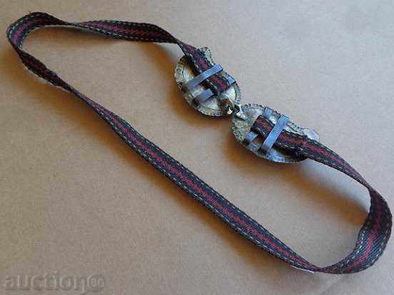 Renaissance silver pafta with belt and mother-of-pearl, silver, pafta - 7