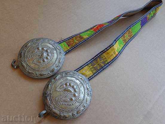 Auction Renaissance silver bangs with belt, silver, buckle Auction Renaissance silver bangs with belt, silver, buckle