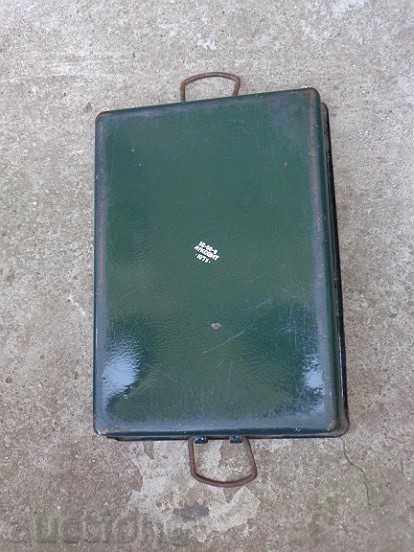 Old enamelled tray, enamel bowl, pan, tray - 5