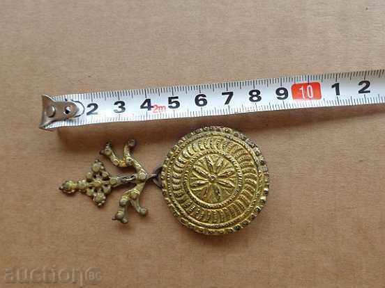 Bijuterii renascentiste din argint cu cruce de aurire bijuterii bijuterii pandantiv - 6