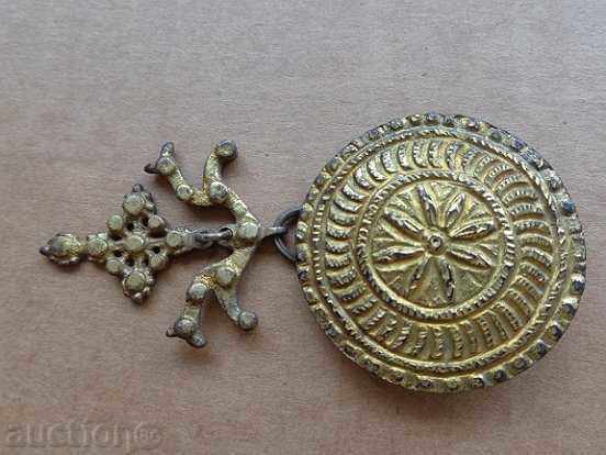 Bijuterii renascentiste din argint cu cruce de aurire bijuterii bijuterii pandantiv - 7