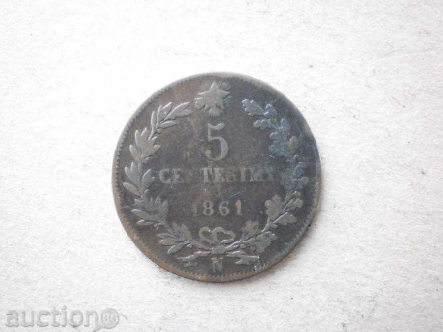 5 Stestes 1861 Italia Rare cu preț € 2.56 | 5.01 BGN
