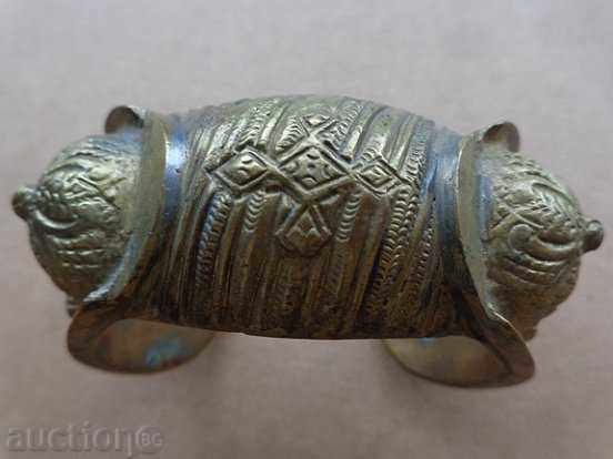 Renaissance bronze slingshot bracelet, gilding, jewelry, cross with price 159.00 BGN | € 81.30
