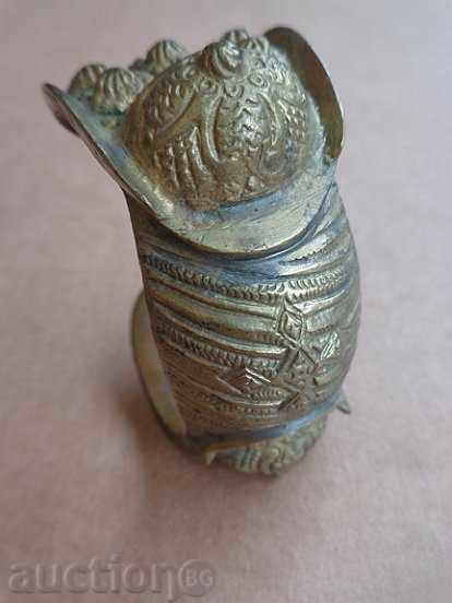 Renaissance bronze slingshot bracelet, gilding, jewelry, cross - 5