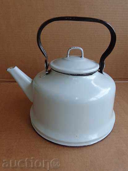 Enamelled teapot kettle, enamel container, USSR with price 45.00 BGN | € 23.01 Enamelled teapot kettle, enamel container, USSR with price 45.00 BGN | € 23.01