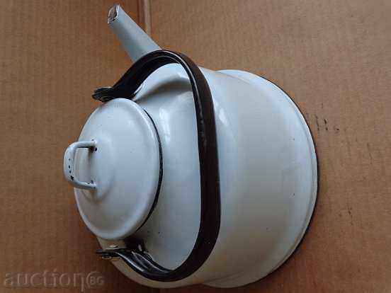 Enamelled teapot kettle, enamel container, USSR - 6 Enamelled teapot kettle, enamel container, USSR - 6