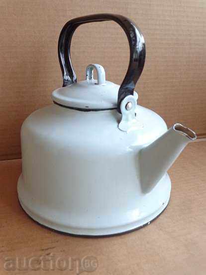 Enamelled teapot kettle, enamel container, USSR - 7 Enamelled teapot kettle, enamel container, USSR - 7