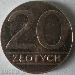 20 злоти 1990 Полша