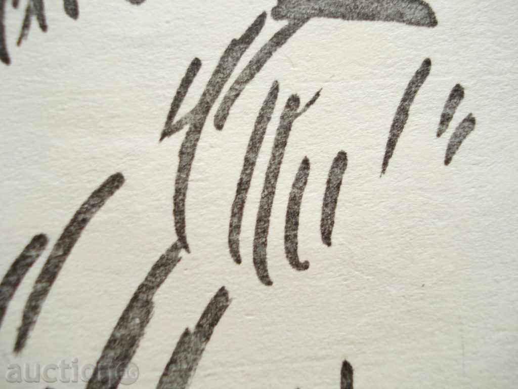 Panaiot Gelev portret Nikolai Țonev semnat P49 / 34 cm - 6