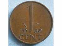Netherlands 1 cent 1969