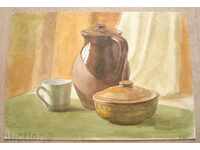 714 N.Pirg. art container with watercolor P.49 / 34cm