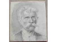 716 Vasil Zahariev portretul unui țăran P.31 / 35 cm