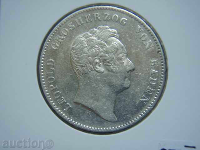 2 Thaler (3 1/2 Gulden) 1852 Germany (Baden) - AU with price 789.89 BGN | € 403.86
