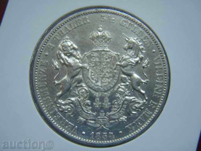 2 Thaler (3 1/2 Gulden) 1854 Germany (Hannover) - AU