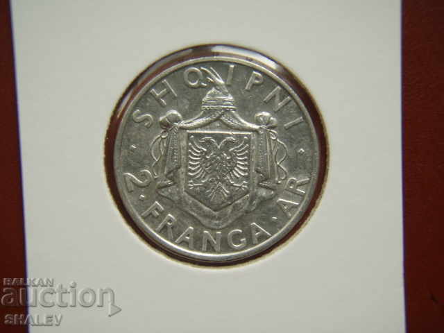 2 Frang Ar 1935 Albania (1) /Albania/ - XF/AU with price 119.89 BGN | € 61.30