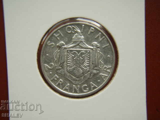 Auction  2 Frang Ar 1935 Albania (1) /Albania/ - XF/AU