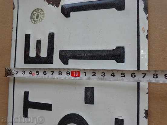 Delivery of Enamelled Vehicle Registration Number, Plate, Plate Delivery of Enamelled Vehicle Registration Number, Plate, Plate
