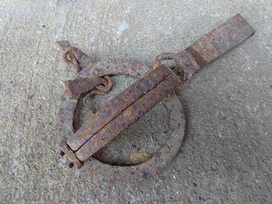 Old hand forged trap, wrought iron - 5 Old hand forged trap, wrought iron - 5