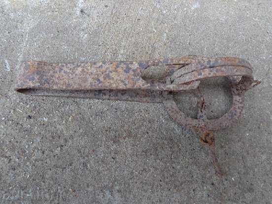Old hand forged trap, wrought iron - 5 Old hand forged trap, wrought iron - 5