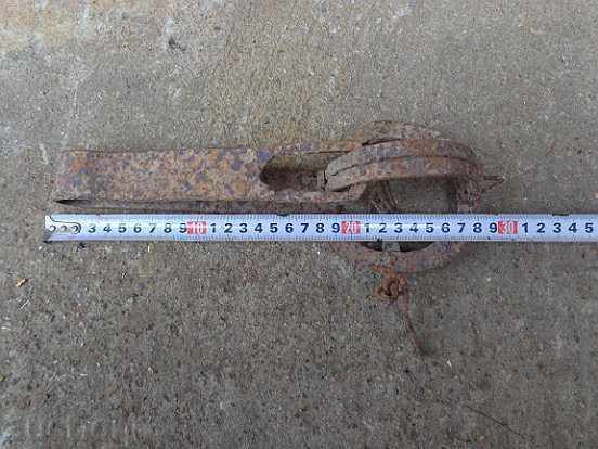 Old hand forged trap, wrought iron - 7 Old hand forged trap, wrought iron - 7