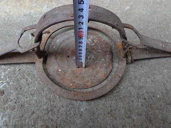 Old hand trap, wrought iron - 5 Old hand trap, wrought iron - 5