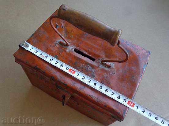 Delivery of Old Cash Box on the Red Cross Box Safe Box Wallet